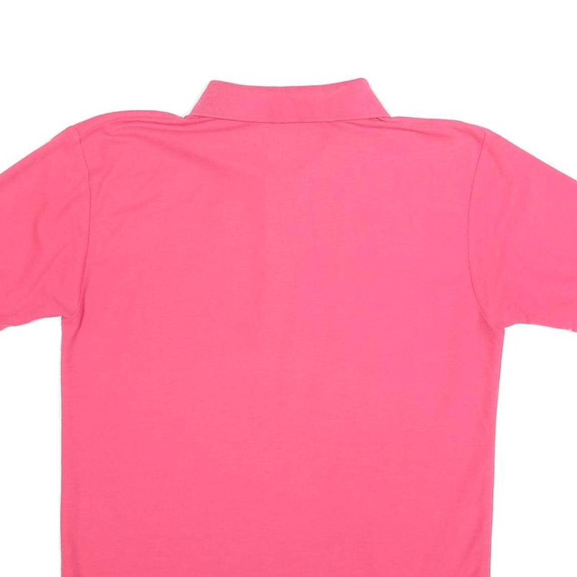 VALENTINO Womens Pink Short Sleeve Plain M Cotton Blend Polo Shirt