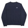 NIKE Mens Navy Blue Sweatshirt M Crew Neck Cotton Blend Casual Pullover