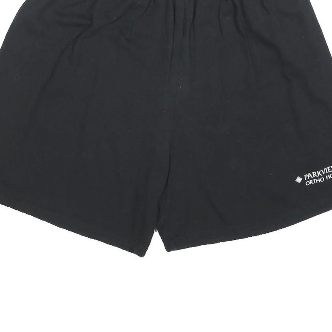 CHAMPION Womens Black Casual Shorts XL W28 Cotton Blend Comfortable Elastic