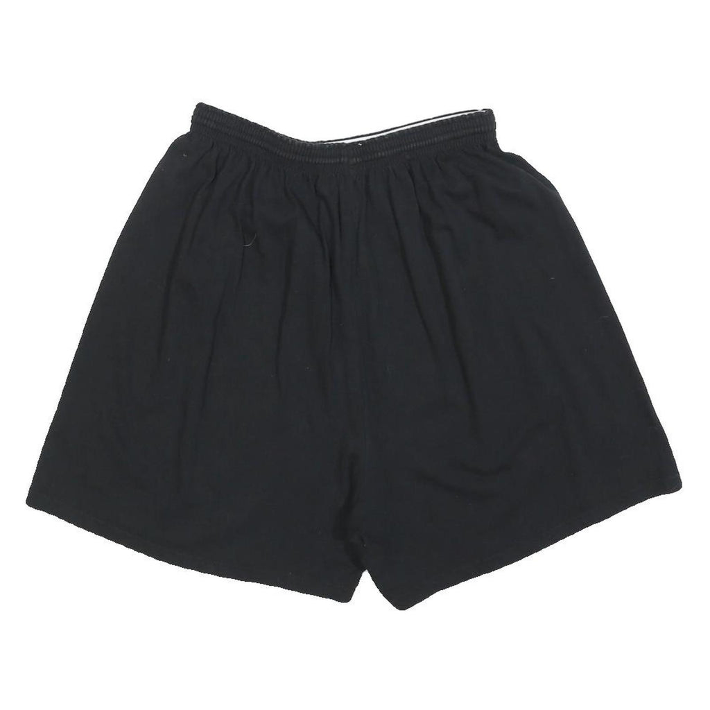 CHAMPION Womens Black Casual Shorts XL W28 Cotton Blend Comfortable Elastic