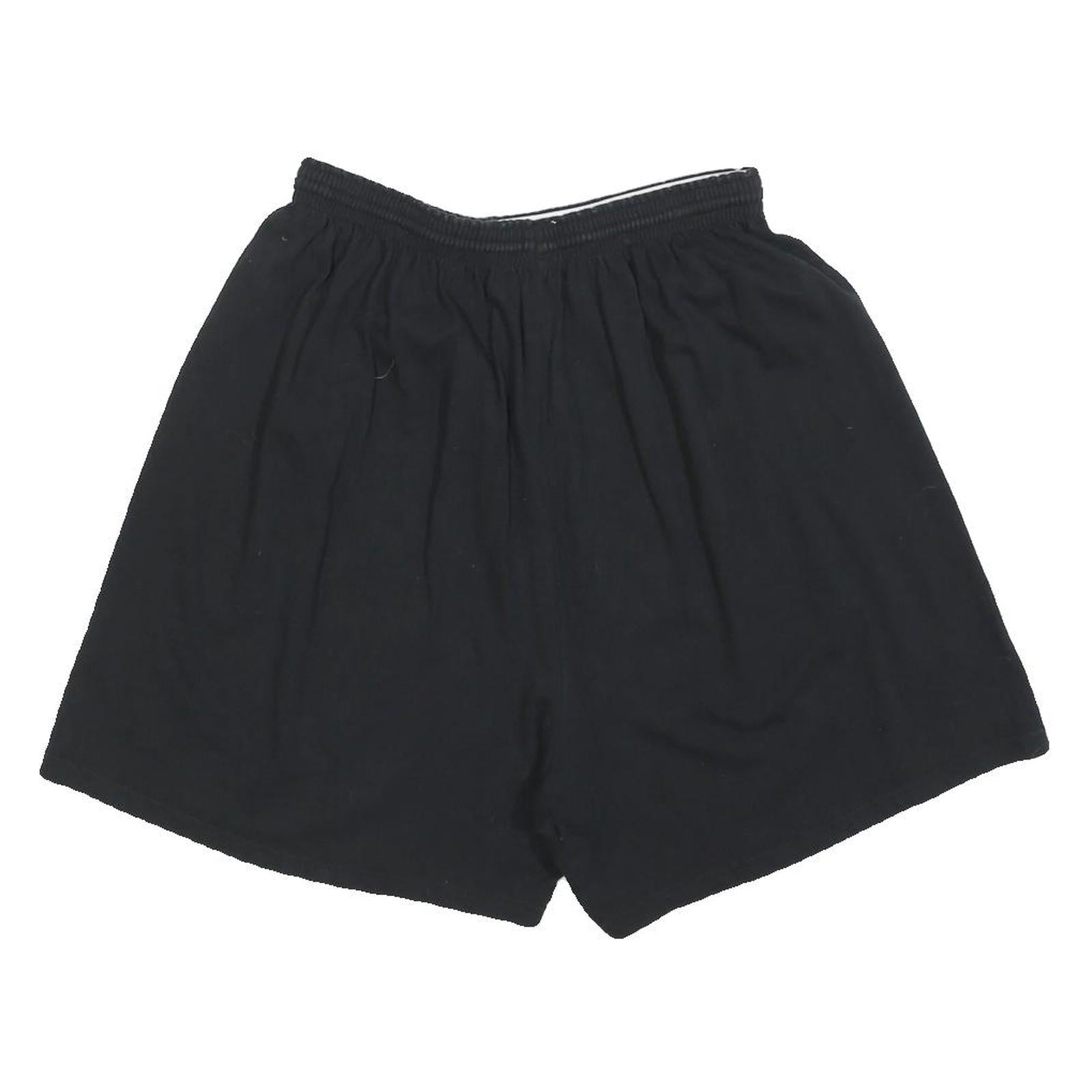 CHAMPION Womens Black Casual Shorts XL W28 Cotton Blend Comfortable Elastic