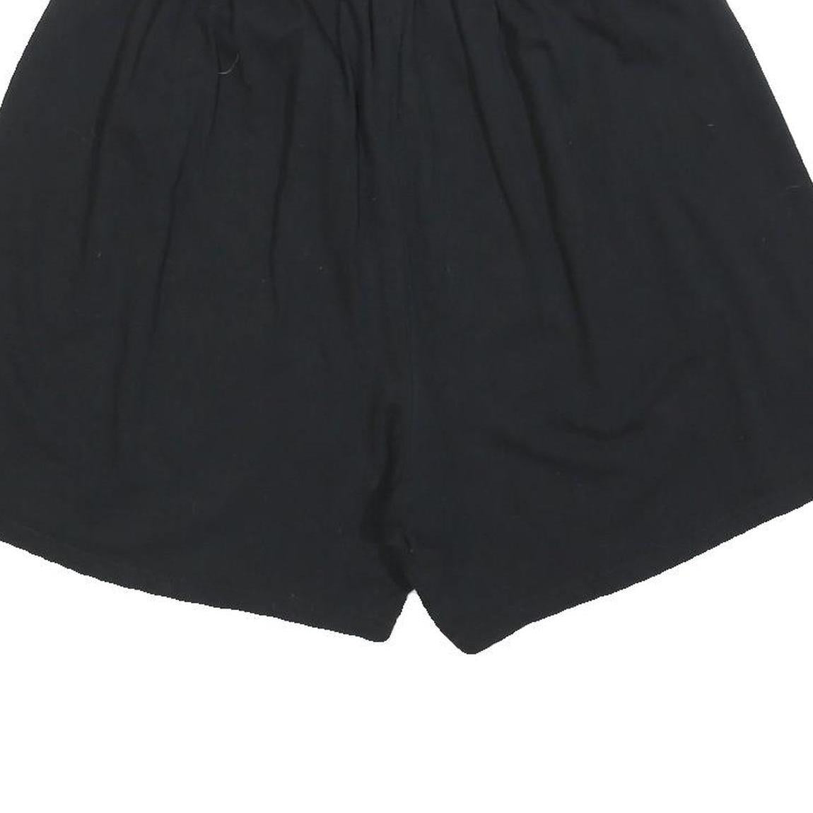 CHAMPION Womens Black Casual Shorts XL W28 Cotton Blend Comfortable Elastic