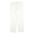 TEDDYS Womens Jeans White Regular Straight Denim W32 L30 Cotton Blend Zip