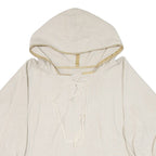 Mens Pullover Jacket Beige Hooded L