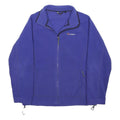 BERGHAUS Womens Blue Fleece Jacket UK 18 Polyester Blend Plain Zip Outdoor Wear