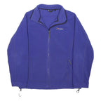 BERGHAUS Womens Blue Fleece Jacket UK 18 Polyester Blend Plain Zip Outdoor Wear