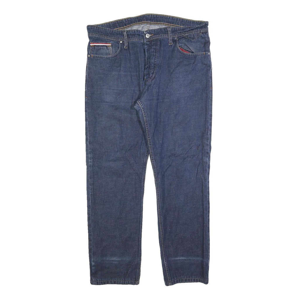 TOMMY HILFIGER Mens Jeans Blue Regular Straight Denim Medium W40 L30 Classic
