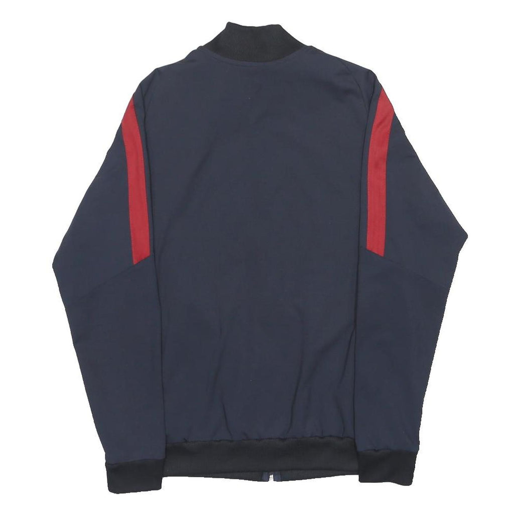 NIKE Mens Navy & Red FC Barcelona Track Jacket M Cotton Blend Zip Sportswear