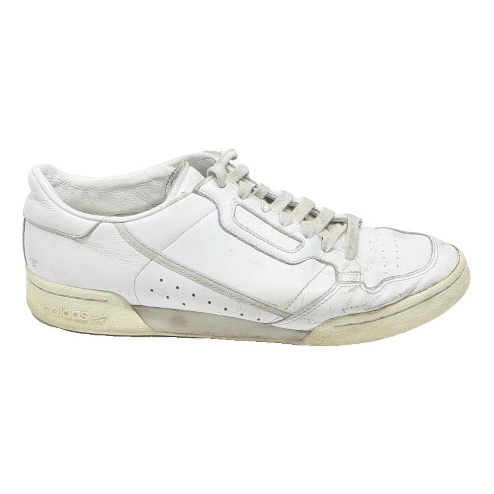 ADIDAS Continental 80 Mens Leather White Trainers UK 10 Classic Retro