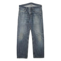 LEVI'S 505 Mens Jeans Blue Regular Straight Denim Medium W34 L30 Classic Fit