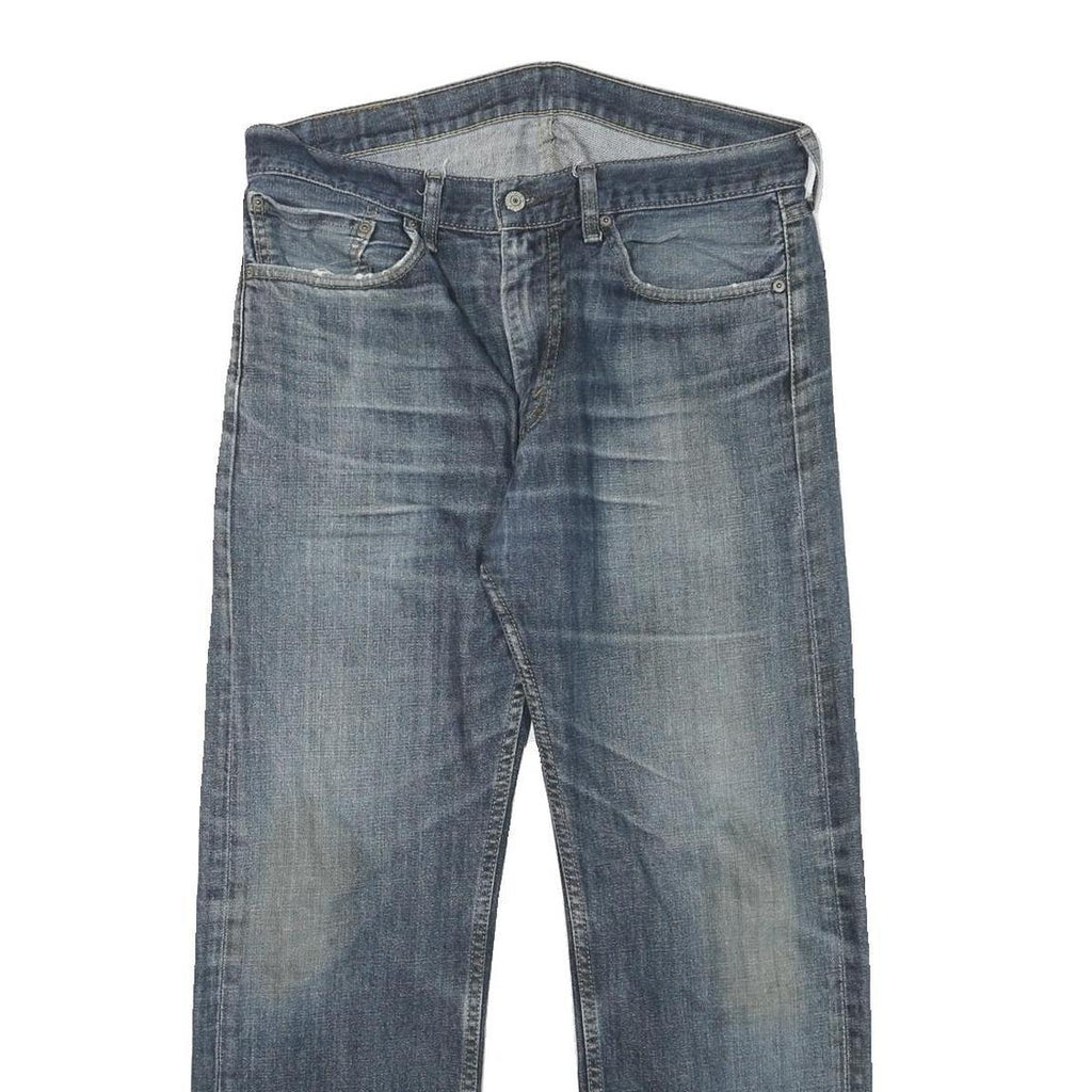 LEVI'S 505 Mens Jeans Blue Regular Straight Denim Medium W34 L30 Classic Fit