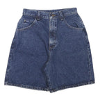 LEE Womens Denim Blue Shorts XS W26 Classic Cotton Blend Casual Zip Closure