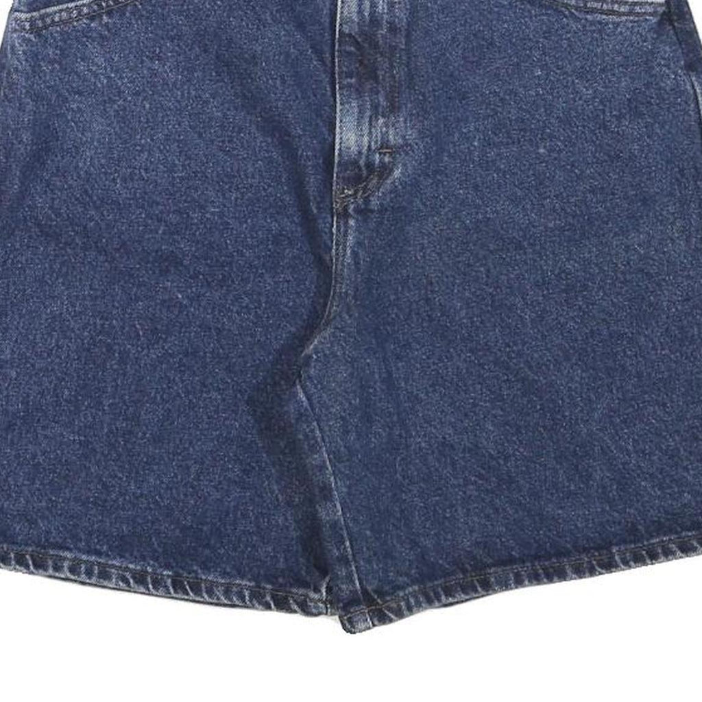 LEE Womens Denim Blue Shorts XS W26 Classic Cotton Blend Casual Zip Closure