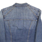 JUICY COUTURE Girls Blue Denim Jacket L Cotton Blend Button Closure Casual