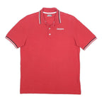 KAPPA Mens Red Short Sleeve Basic Cotton Polo Shirt L Kappa Logo