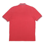 KAPPA Mens Red Short Sleeve Basic Cotton Polo Shirt L Kappa Logo