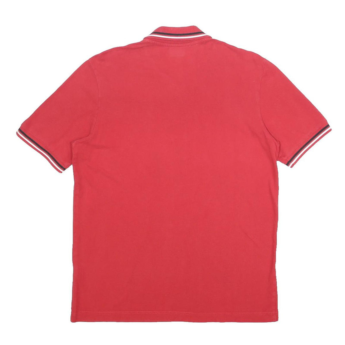 KAPPA Mens Red Short Sleeve Basic Cotton Polo Shirt L Kappa Logo