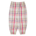POLO RALPH LAUREN Check Womens Trousers Purple Loose Tapered W32 L25