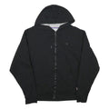 CHAMPION Mens Black Full Zip Hoodie M Casual Sweatshirt Cotton Blend