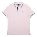 CHAMPION Mens Pink & Black Short Sleeve Polo Shirt M Cotton Basic Casual