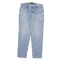 DICKIES Mens Jeans Blue Regular Straight Denim Rinse W34 L32 Workwear
