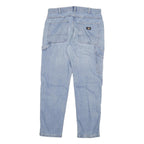DICKIES Mens Jeans Blue Regular Straight Denim Rinse W34 L32 Workwear