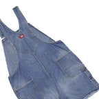 DICKIES Womens Blue Denim Relaxed Cotton Blend Dungarees XL W44 L7 Distressed
