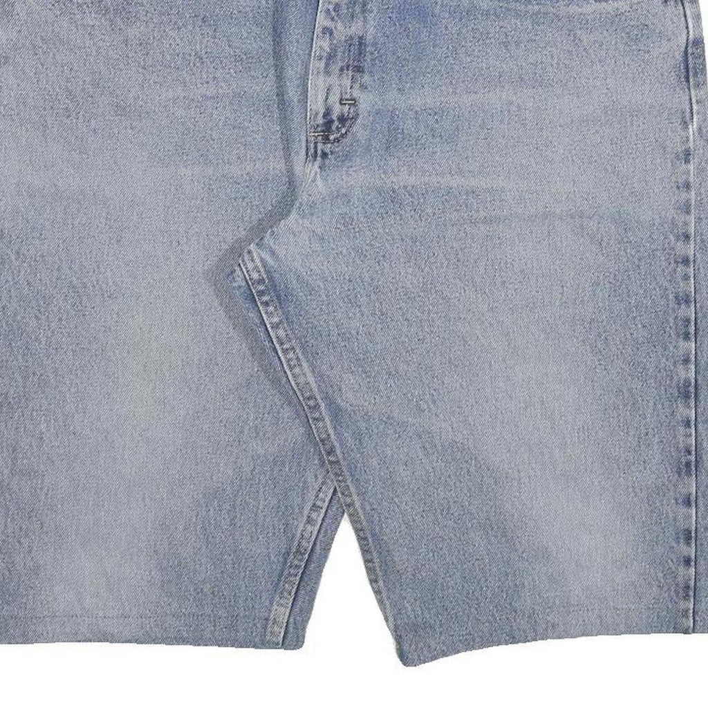 WRANGLER Mens Denim Blue Casual Shorts 2XL W36 Cotton Blend Classic Fit