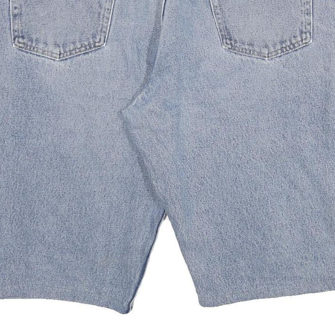 WRANGLER Mens Denim Blue Casual Shorts 2XL W36 Cotton Blend Classic Fit