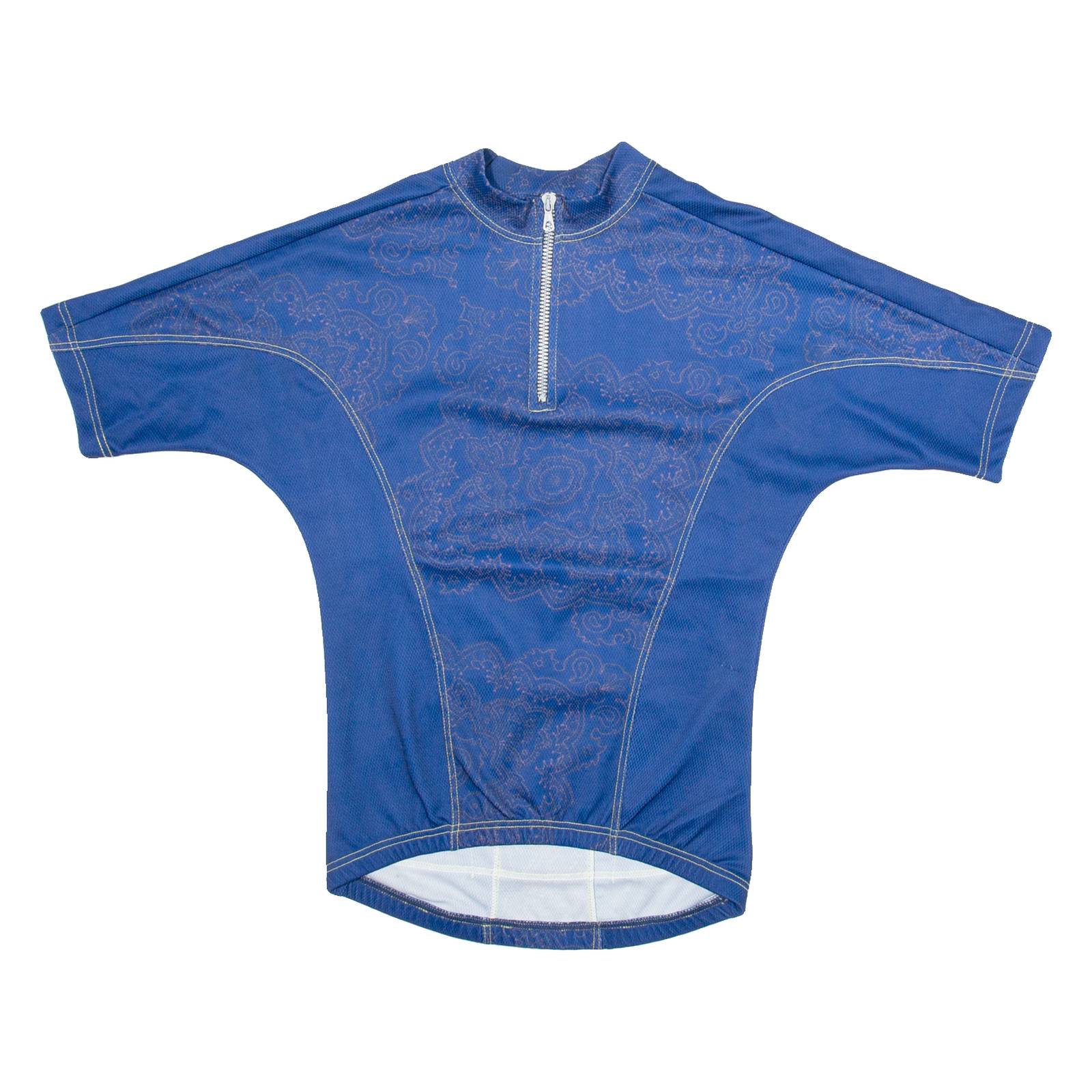 GRANT Cycling Mens Jersey Blue 1/2 Zip S