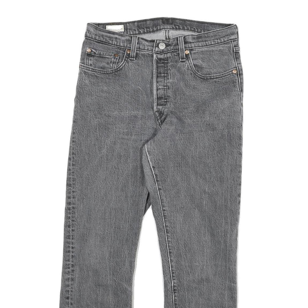 LEVI'S 501 Big E Womens Jeans Grey Regular Straight Denim W28 L28 Vintage