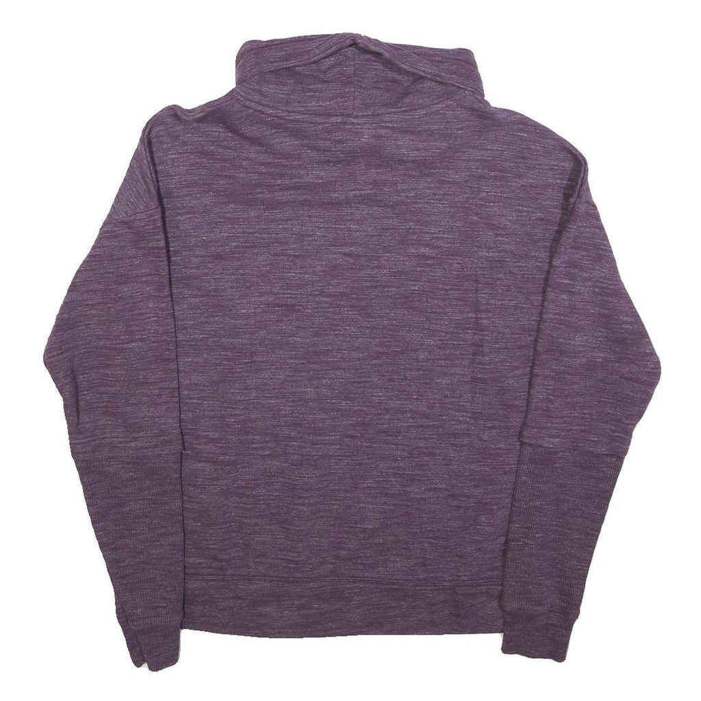 REEBOK Womens Purple Crew Neck Sweatshirt M Cotton Lightweight Casual Pullover