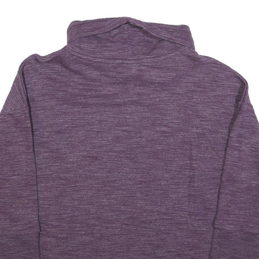 REEBOK Womens Purple Crew Neck Sweatshirt M Cotton Lightweight Casual Pullover