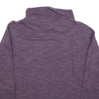 REEBOK Womens Purple Crew Neck Sweatshirt M Cotton Lightweight Casual Pullover