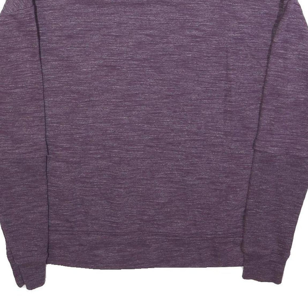 REEBOK Womens Purple Crew Neck Sweatshirt M Cotton Lightweight Casual Pullover