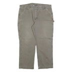 CARHARTT Mens Jeans Beige Relaxed Straight Denim Light W40 L30 Workwear Durable