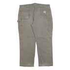 CARHARTT Mens Jeans Beige Relaxed Straight Denim Light W40 L30 Workwear Durable