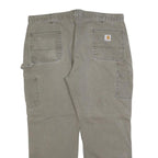 CARHARTT Mens Jeans Beige Relaxed Straight Denim Light W40 L30 Workwear Durable
