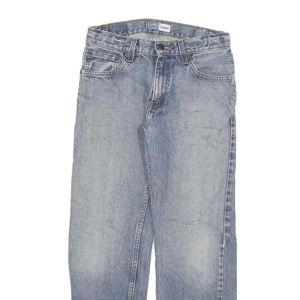 LEVI'S Womens Regular Blue Straight Denim Light W26 L27 Zip Cotton Blend Jeans