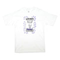 LEE Mens White Tim Allen Powers America Graphic T-Shirt L Short Sleeve Crew Neck
