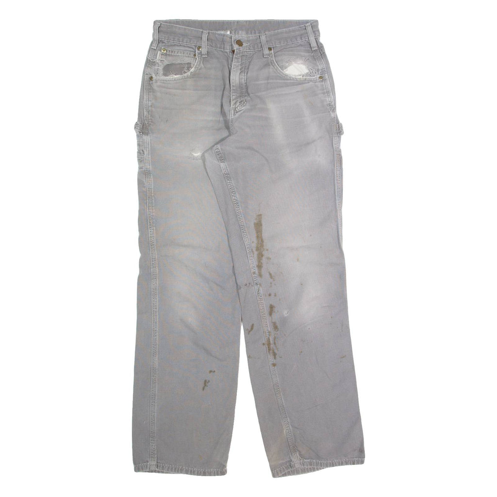 CARHARTT Workwear Mens Trousers Grey Loose Straight W30 L32