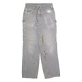 CARHARTT Workwear Mens Trousers Grey Loose Straight W30 L32