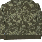 CHAMPION Womens Green Tie Dye Hoodie L Cotton Blend Casual Pullover