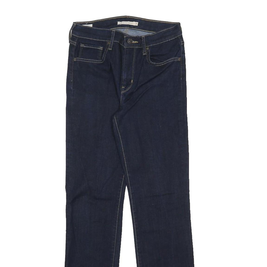 LEVI'S 724 BIG E Womens Jeans Blue Slim Skinny Denim Dark W28 L32 Stylish Zip