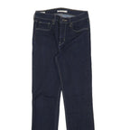 LEVI'S 724 BIG E Womens Jeans Blue Slim Skinny Denim Dark W28 L32 Stylish Zip