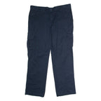DICKIES Flex Workwear Cargo Mens Trousers Blue Regular Straight W40 L32