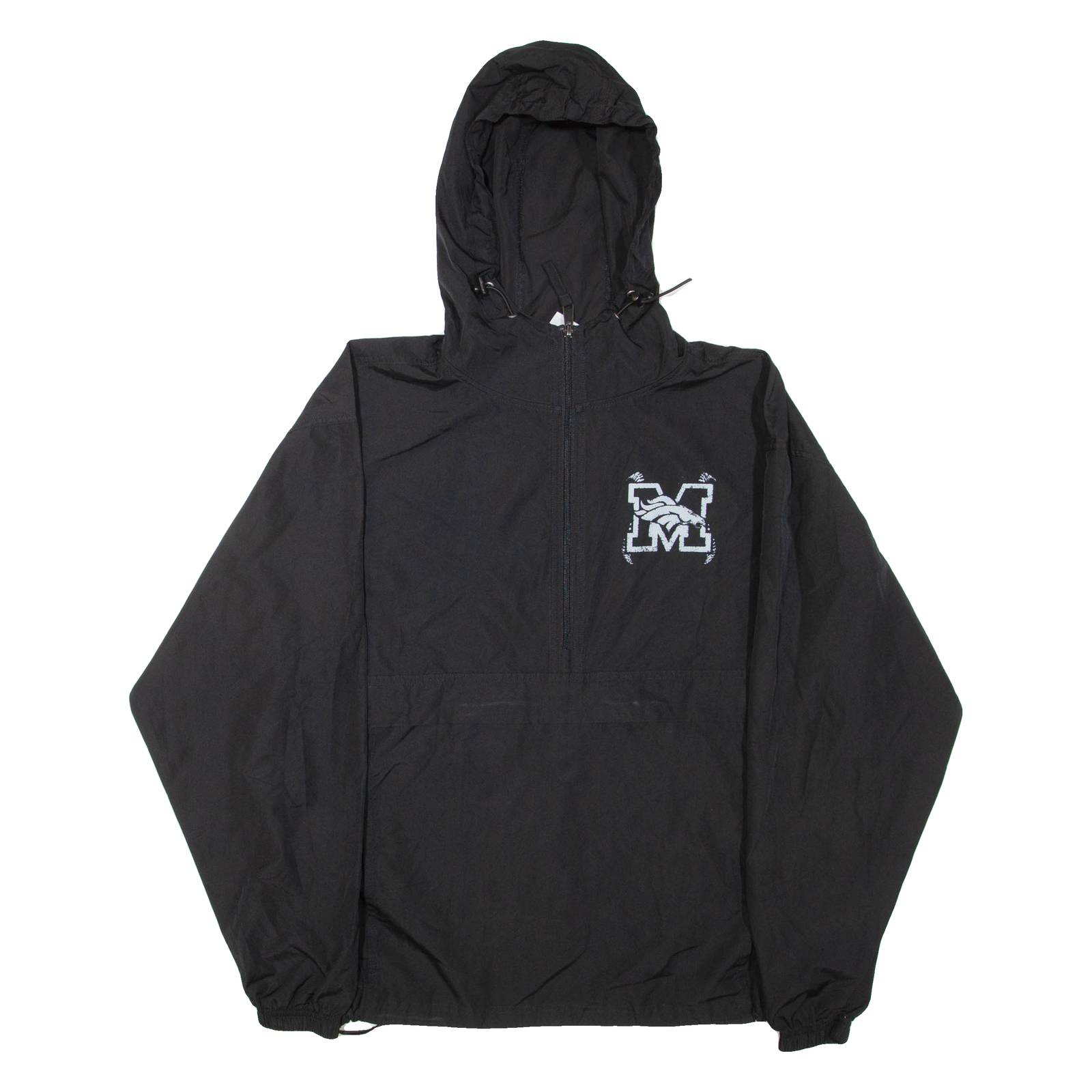 CHAMPION Mens Anorak Jacket Black Hooded M