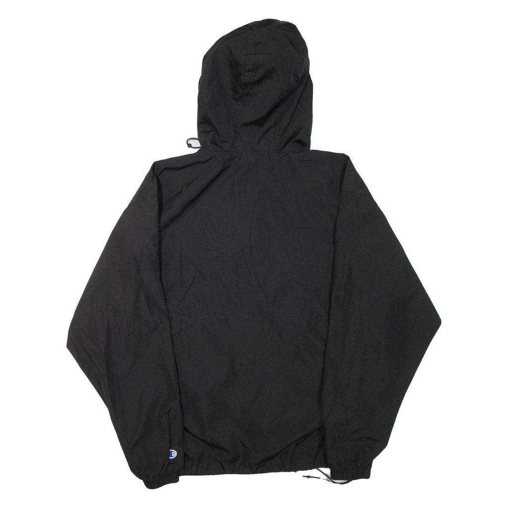 CHAMPION Mens Anorak Jacket Black Hooded M