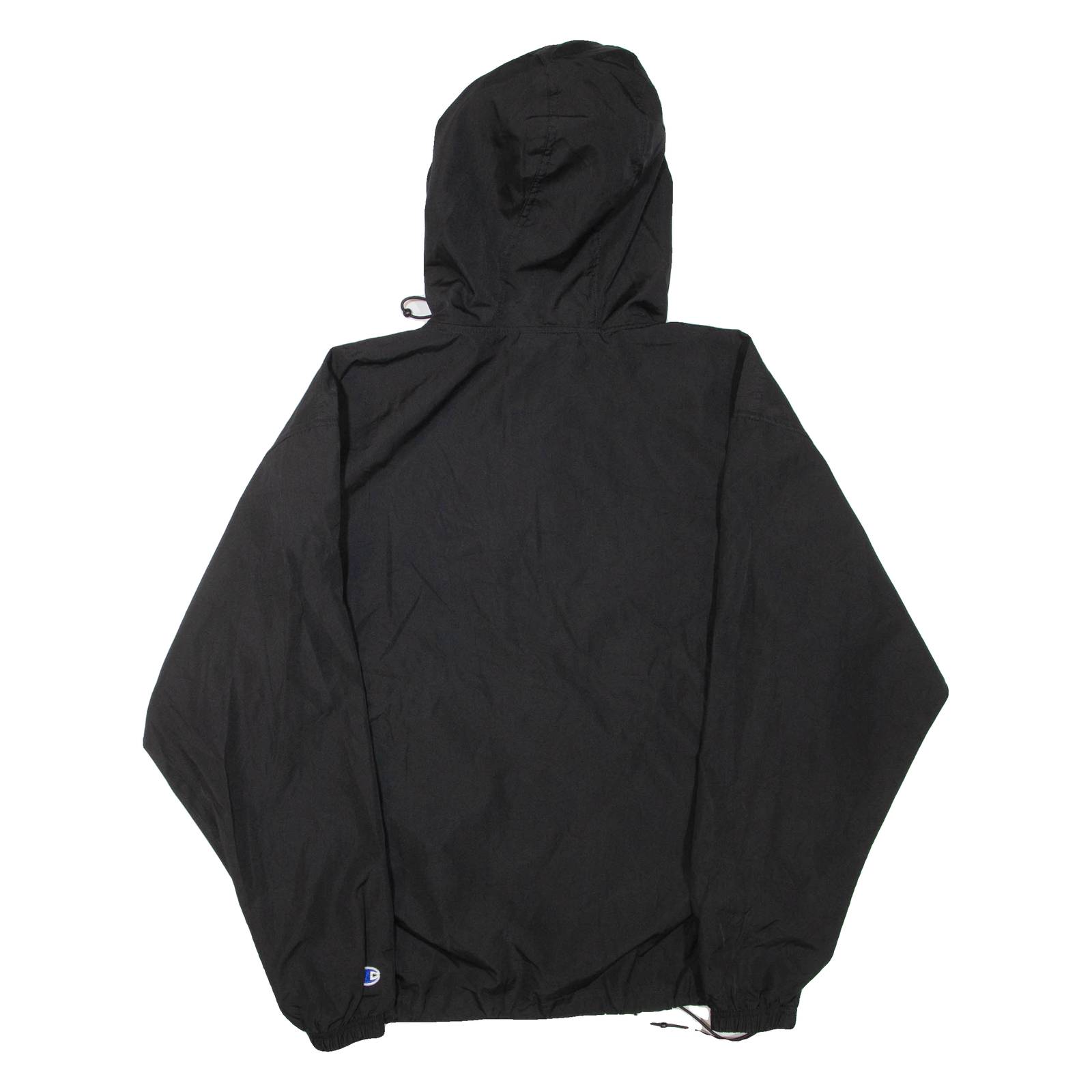 CHAMPION Mens Anorak Jacket Black Hooded M