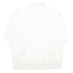 KRISTEN BLAKE Womens White Button Jacket L Nylon Plain Lightweight Casual